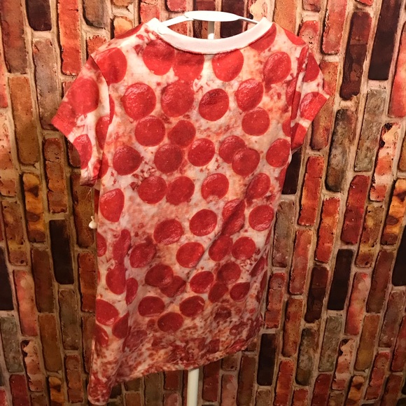 Pizza 🍕 photo print tee NWOT - Picture 4 of 5
